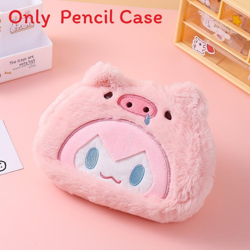 Miku Plush Pencil Case Large Capacity Cartoon Stationery Storage Bag For Students And Kids
