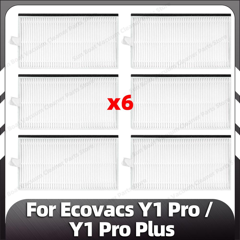 

Совместимость с Ecovacs Y1 Pro Robot Vacuum Сменная боковая щетка HEPA-фильтр Насадки для швабры Запасные части Аксессуары