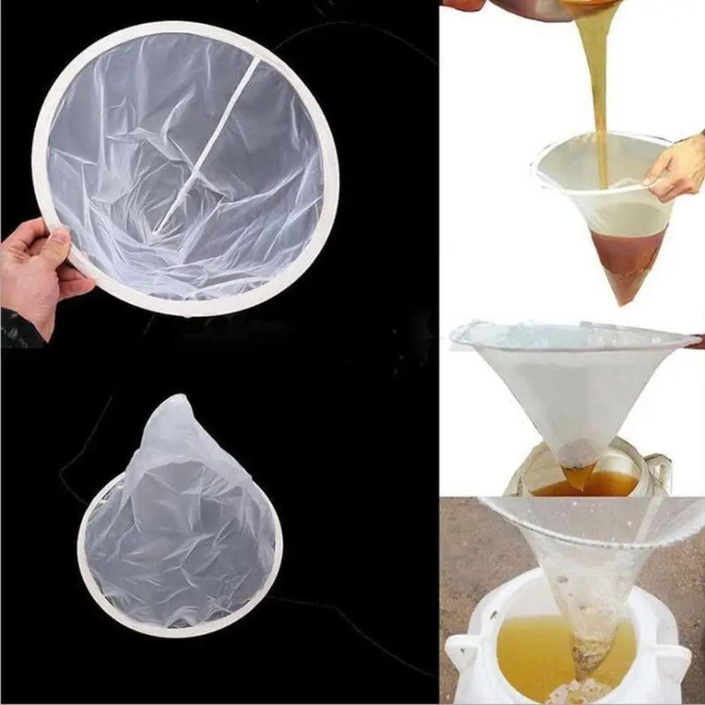 

Fiber Honey funnel 100 mesh Apiary Equipment Tool New Kitchen Gadget