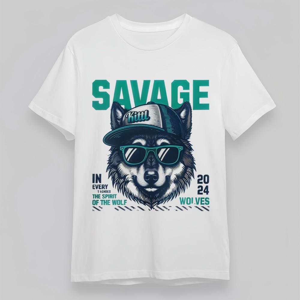 

Women s Oversize T-Shirt Wolf Streetwear Tee KITT Cap Green Text 100% Cotton Tee 3XL