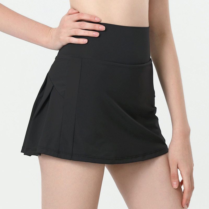 Fashion Fashion Tape Fitness Pants Women's Summer High Waist Hip Lifting Loose Breathable Sports Running Tennis Yoga Skirts