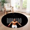 Cristiano Ronaldo Round Carpet Perfect for Balcony Bedrooms Outdoor Game Room Anti-slip Round Rug Decorate Offices Birthday Christmas Gift