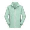 Unisex Hooded Soft Shell Jacket: Stand Collar, Solid Color, Zip-Up, Long Sleeve Windbreaker