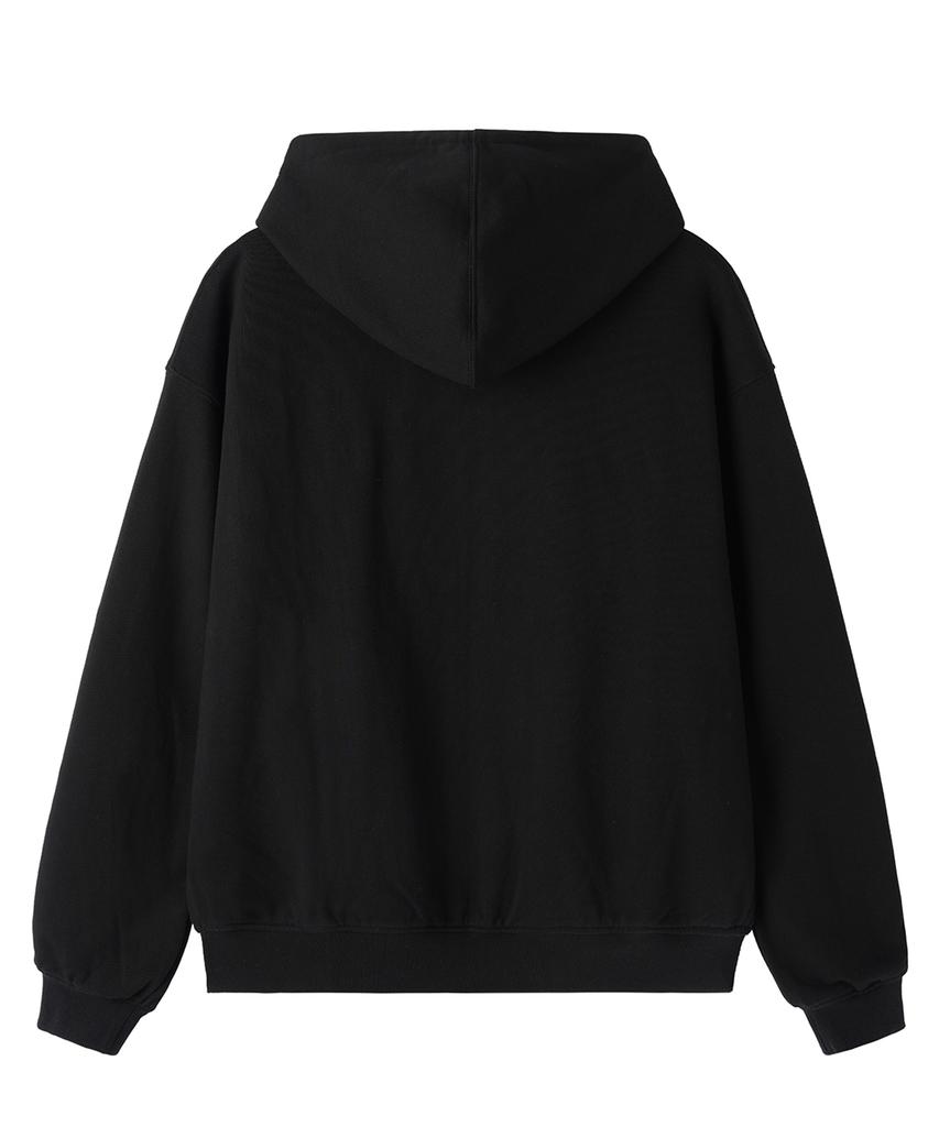 OPENYARD(OY) Reversible Check Hooded Jacket - Black