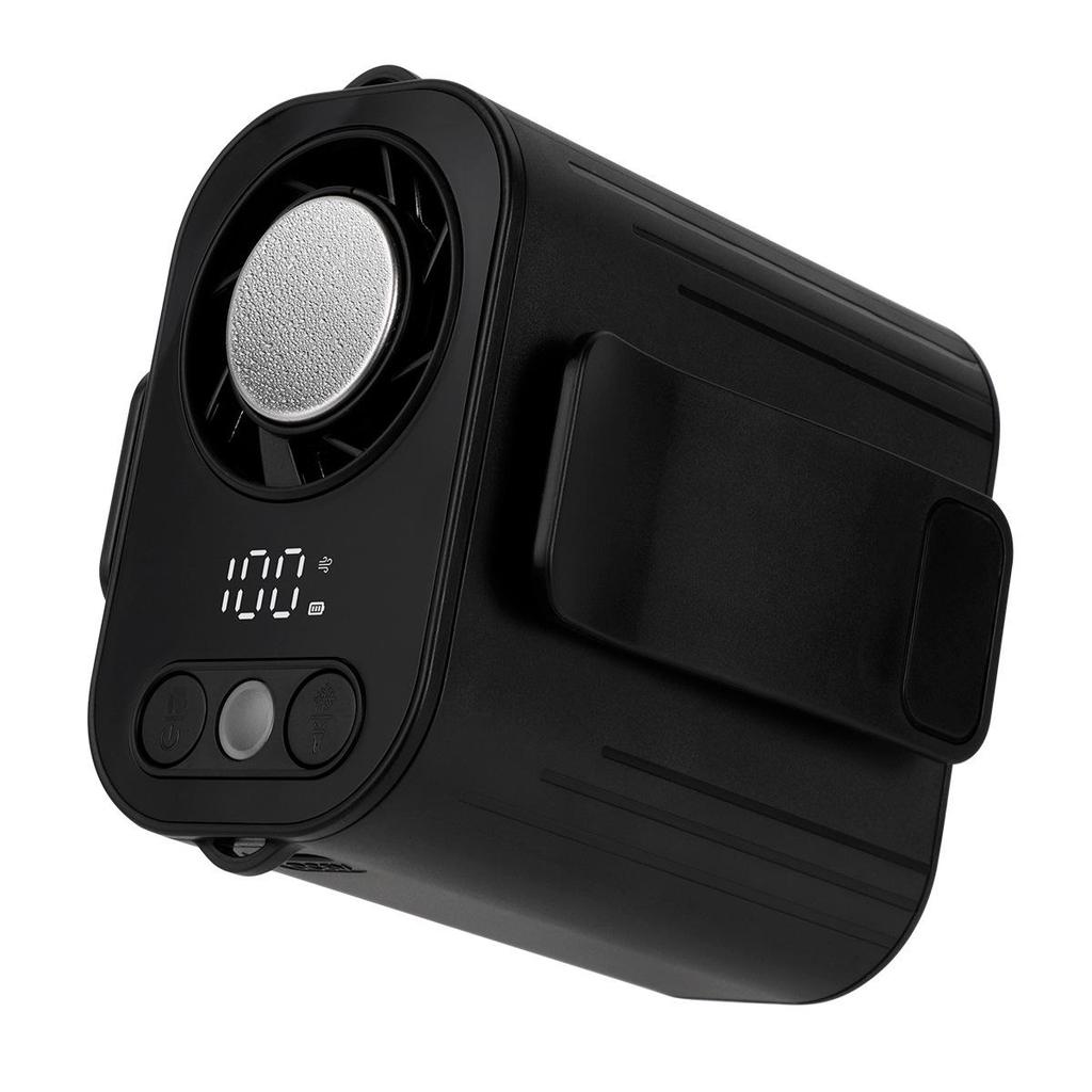 Portable Clip-On Waist Fan, High-Wind, Rechargeable - Perfect for Outdoor or Kitchen Use