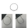 Stainless Steel Double Layer Geometric Necklace For Men And Women With Polished Finish