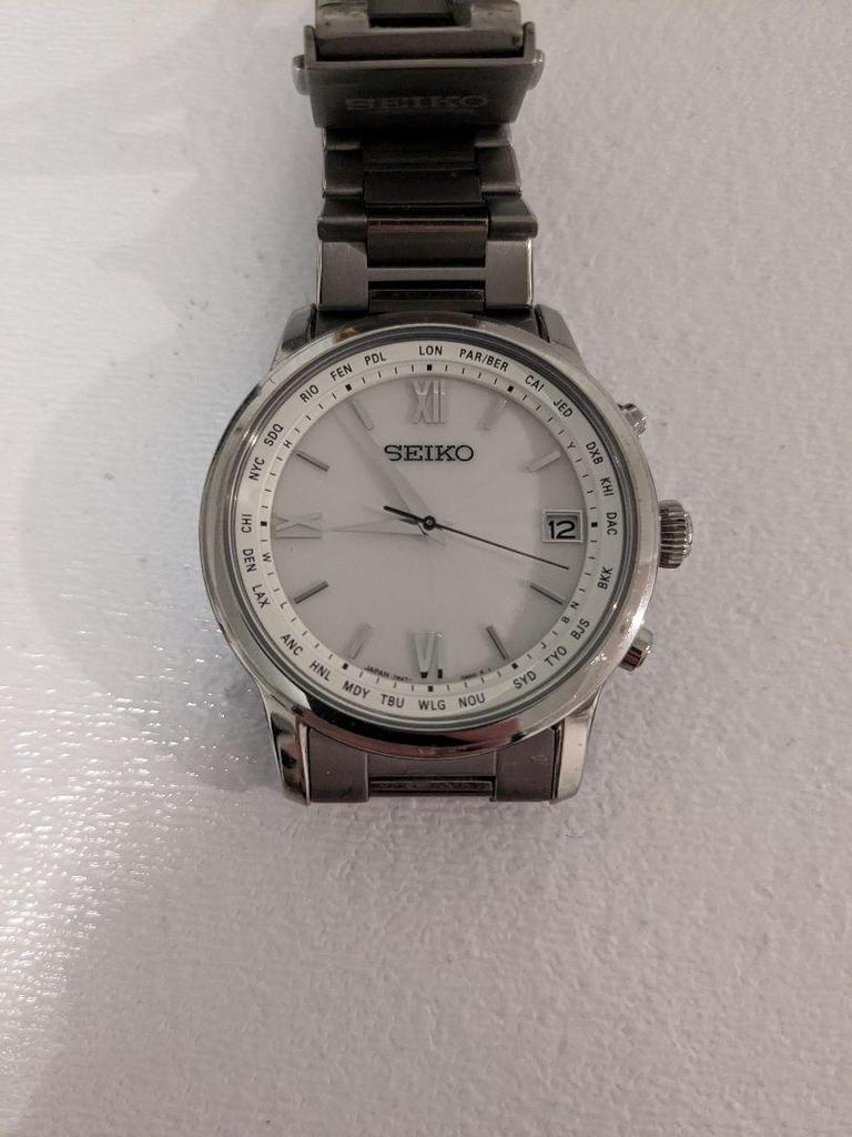 [USED] Seiko Brightz SAGZ095 White Dial Pure Titanium