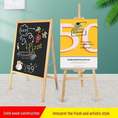Freestanding Vertical Blackboard for Outdoor Advertising At Restaurants, Cafes, Milk Tea Shops