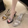 Fashion 2025Women Summer Outdoor Sandals High Heels  Fashion Female Slippers Elegant Slides Platform Rhinestone Casual Party Shoes