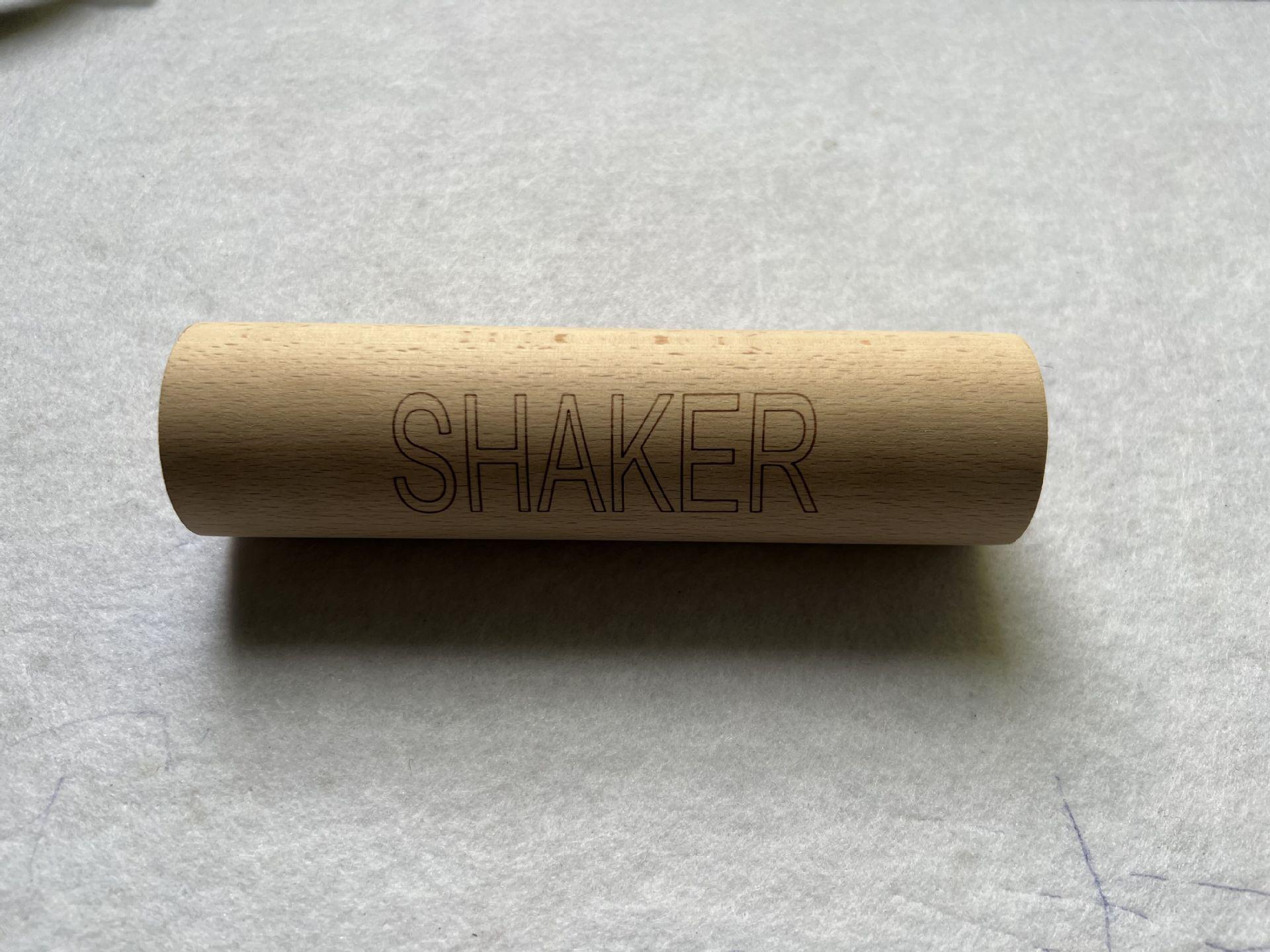 Solid Wood Round Sand Shaker - Children s Percussion Instrument Orff Toy