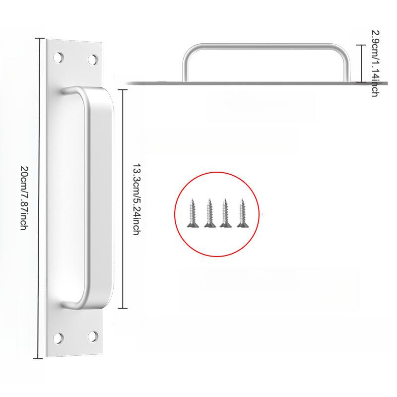 Door Handle Aluminum Alloy Door Pull Handle Glass Door Window Plastic Steel Balcony Door Sliding Door Handle Cabinet Door