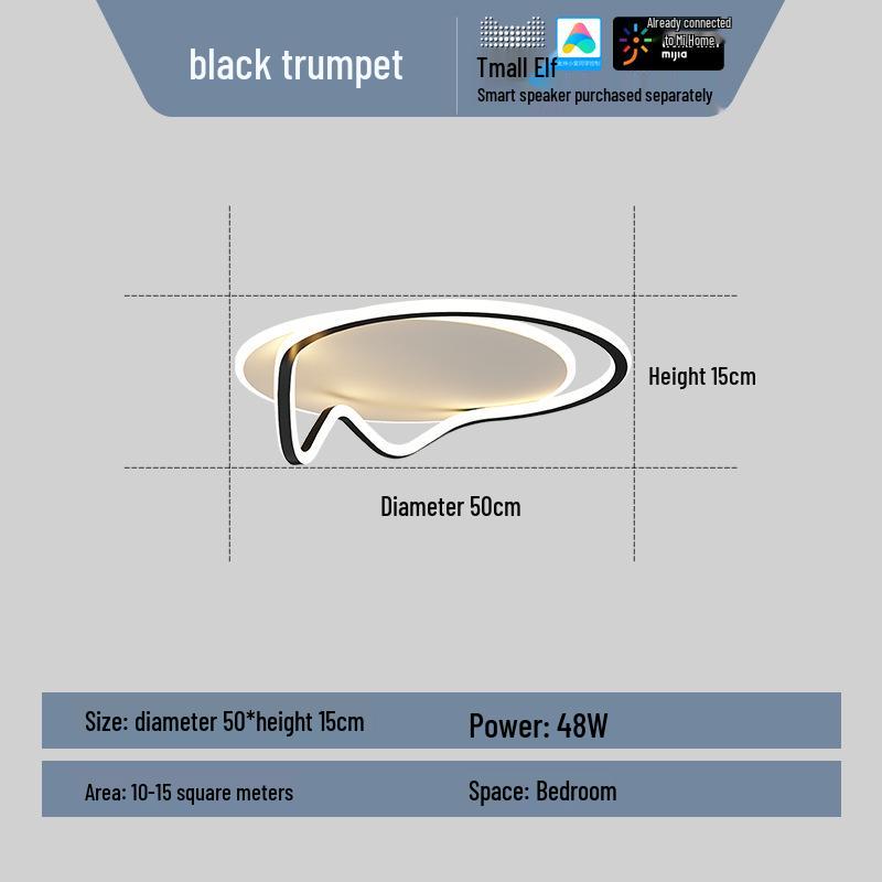Jiudu Modern Smart Voice-Controlled Ceiling Light with Tmall Genie Compatibility