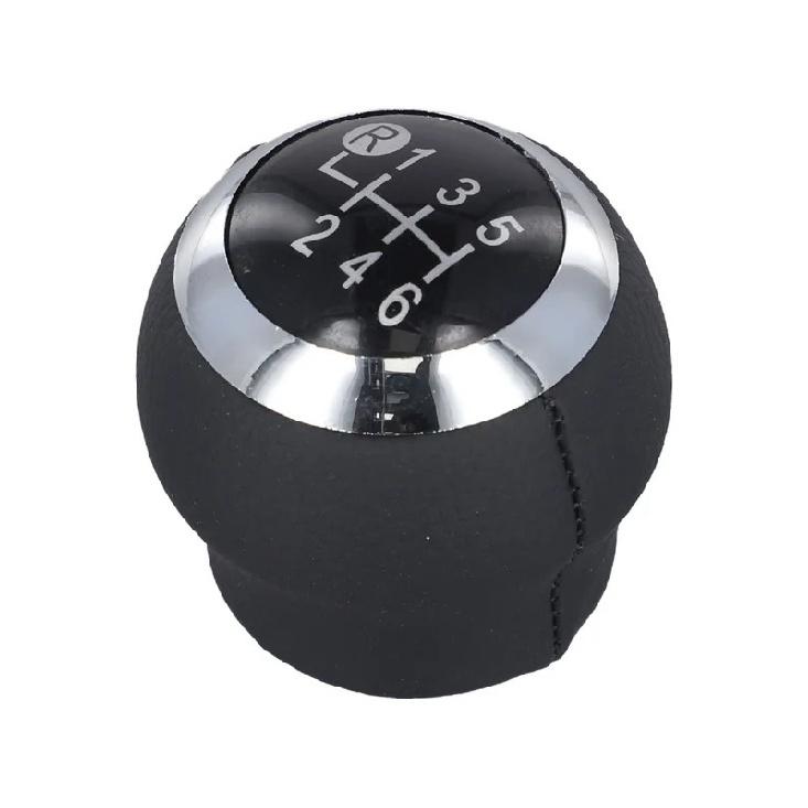 6-Speed Shift Knob 6 Speed Gear Shift Knob Easy tallation Enhanced Look Glossy Black Finish Precise Shifting
