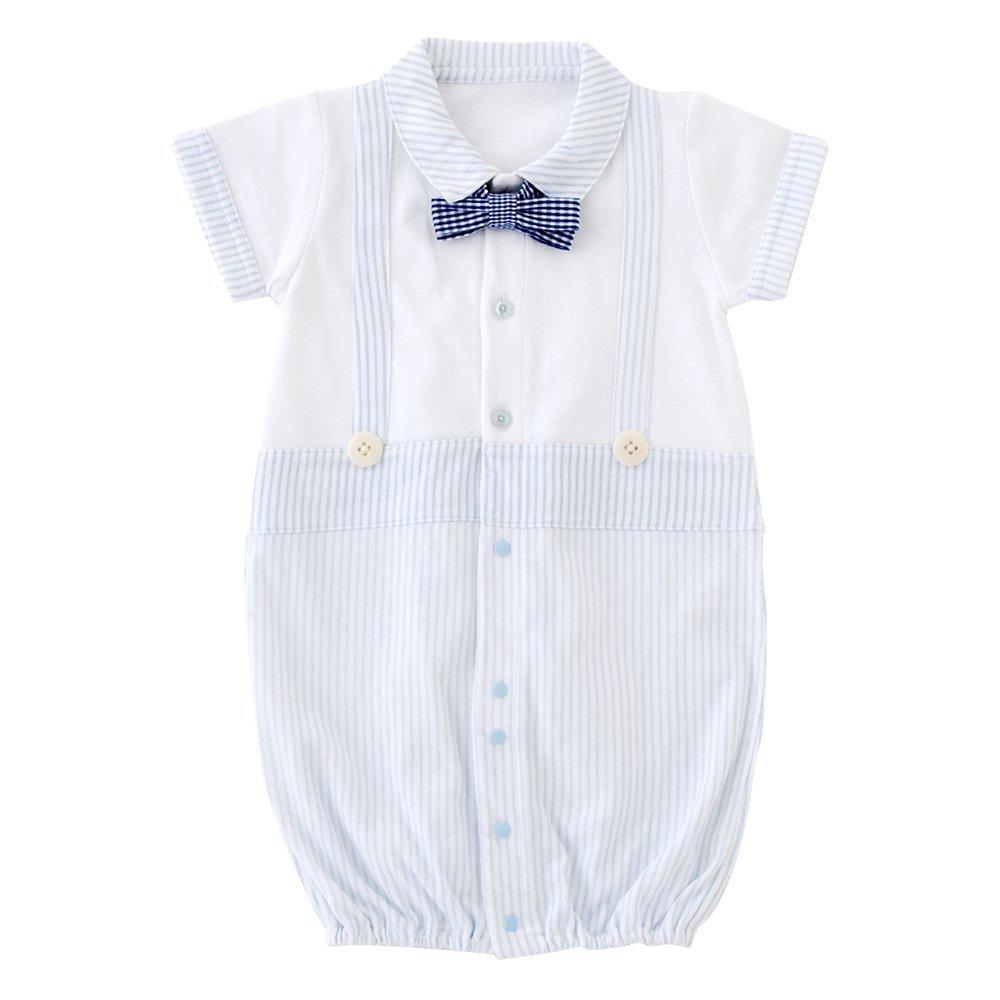 

Chuckle BABY Newborn Baby Summer Baby Ceremony Sizes Light Two-Way All-in-One Clothes, Boys Dress, 50-60cm, Blue, P5071A-00-30 светло-синий