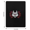 Death Wolf Head Throw Blanket Soft Warm Blanket Gift for Men Women Adults