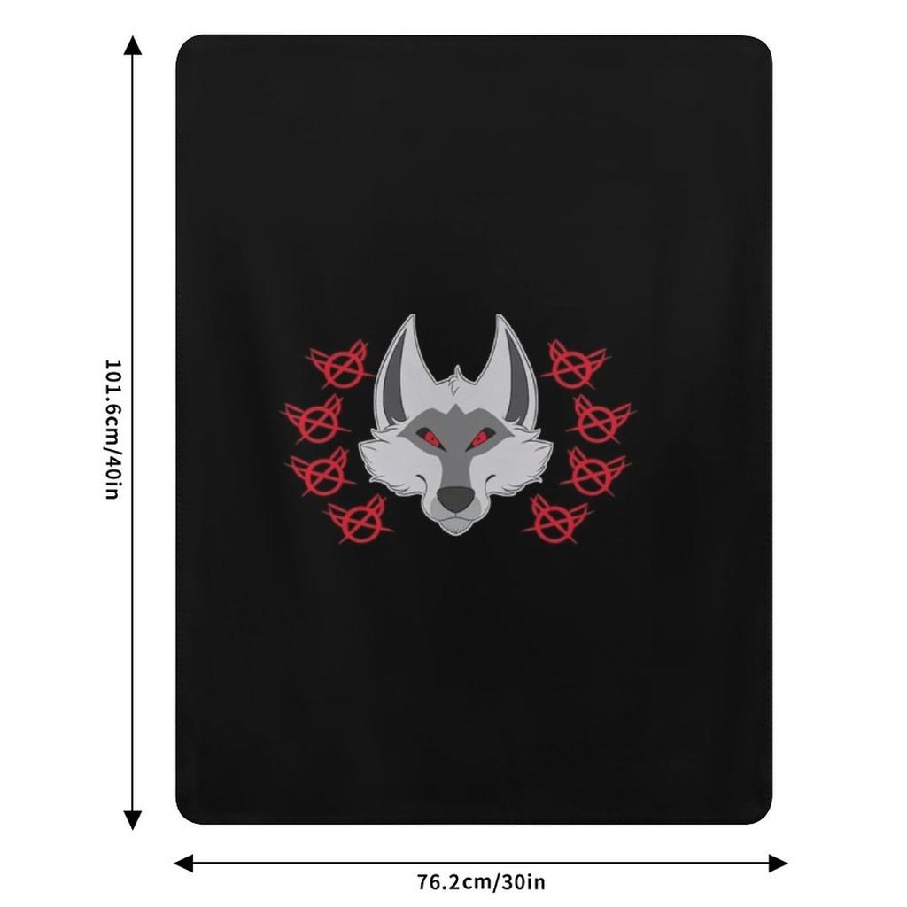 Death Wolf Head Throw Blanket Soft Warm Blanket Gift for Men Women Adults
