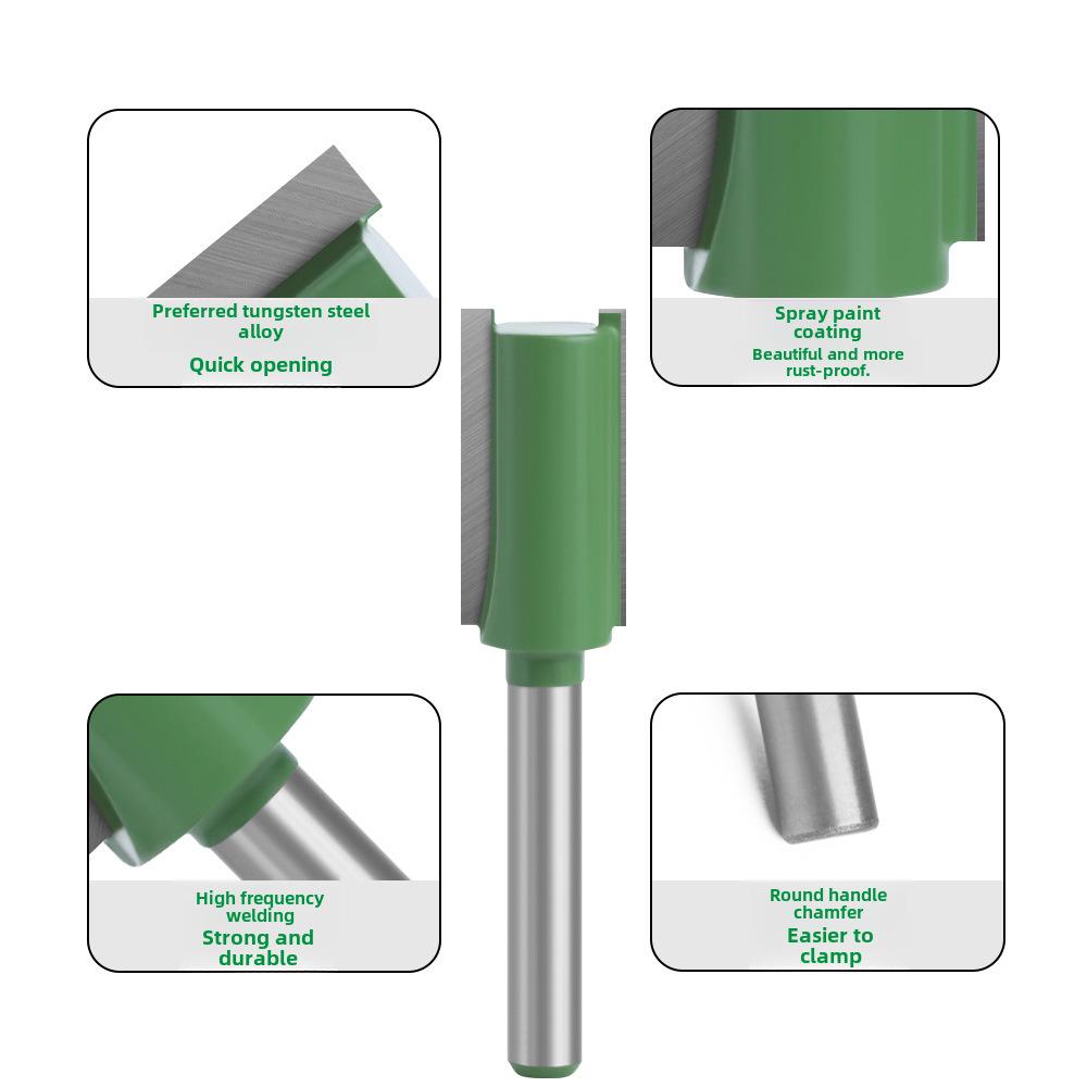 Yueqing Laiwei 6-Handle Green Dual-Edge Knife: Trimming, Slotting, and Engraving Machine Head