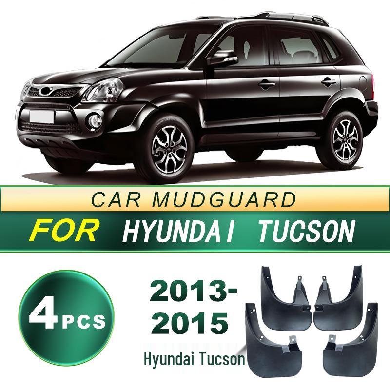 Hyundai Tucson (2013-2015) Soft Rubber Mud Flaps - Modified No-Drill Upgrade.