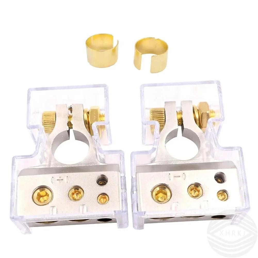

Connectors Positive & Negative with Adjustable Shims 2Pcs 0/2/4/8/10 Gauge for Car Marine Auto Battery Terminal