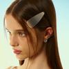 SENTIMENTS NO.515 [SILVER SATIN] SLEEK TRIANGLE HAIR Pin