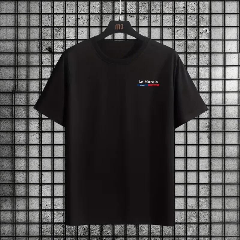 2025 Herren Basic T-Shirt Weiche Baumwollmischung Rundhalsausschnitt Einfaches Lässiges Oberteil für den täglichen Gebrauch Frühling Sommer Lässige Mode T-Shirts