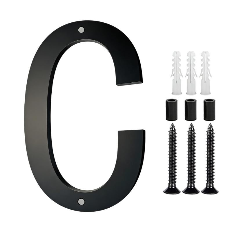 Modern Acrylic House Number Plate Door Label Number Plate Sign with Screw Modern Numbers Address Sign Easy Installation