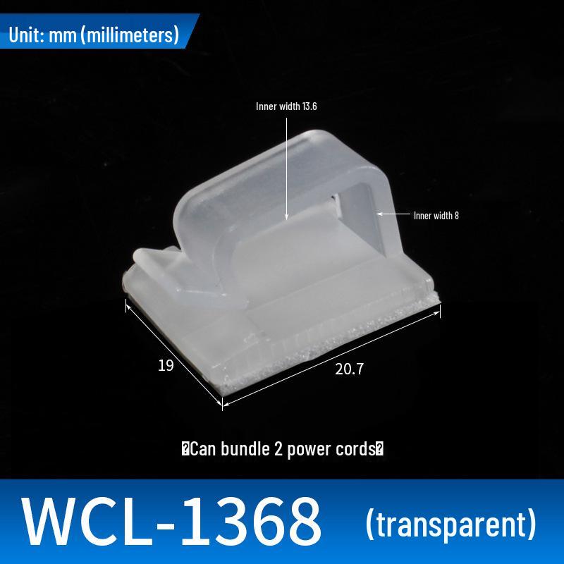 Adhesive Cable Wire Organizer Clip and Fixing Base