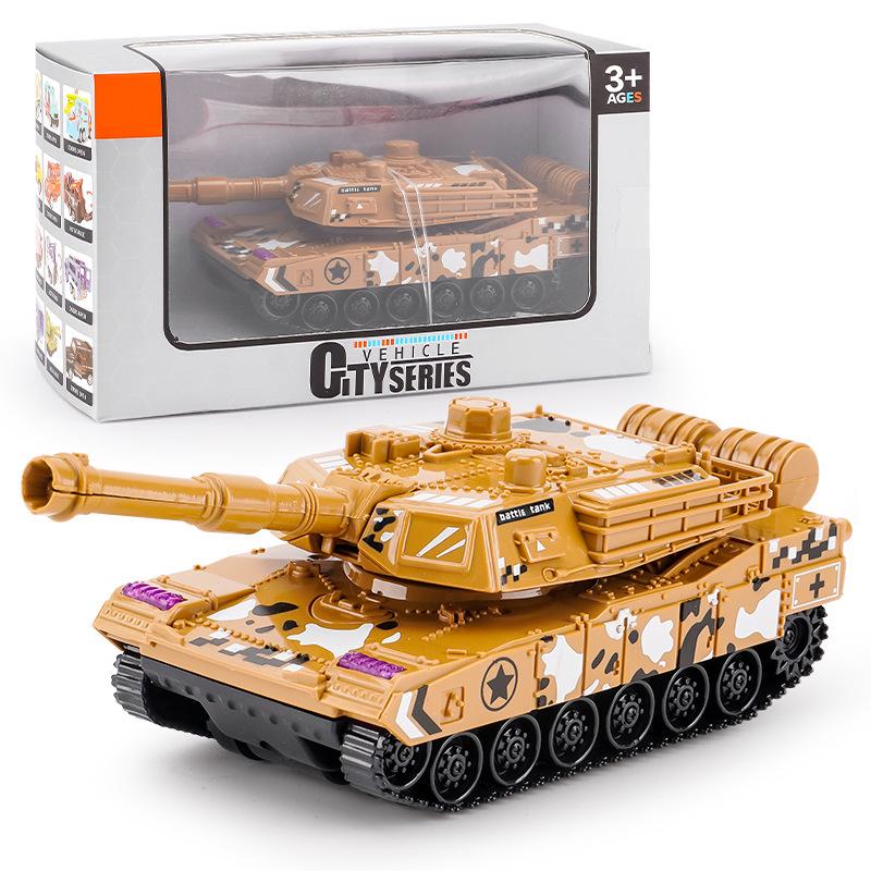 

Развивающий инерционный игрушечный танк с оттягиванием назад для детей