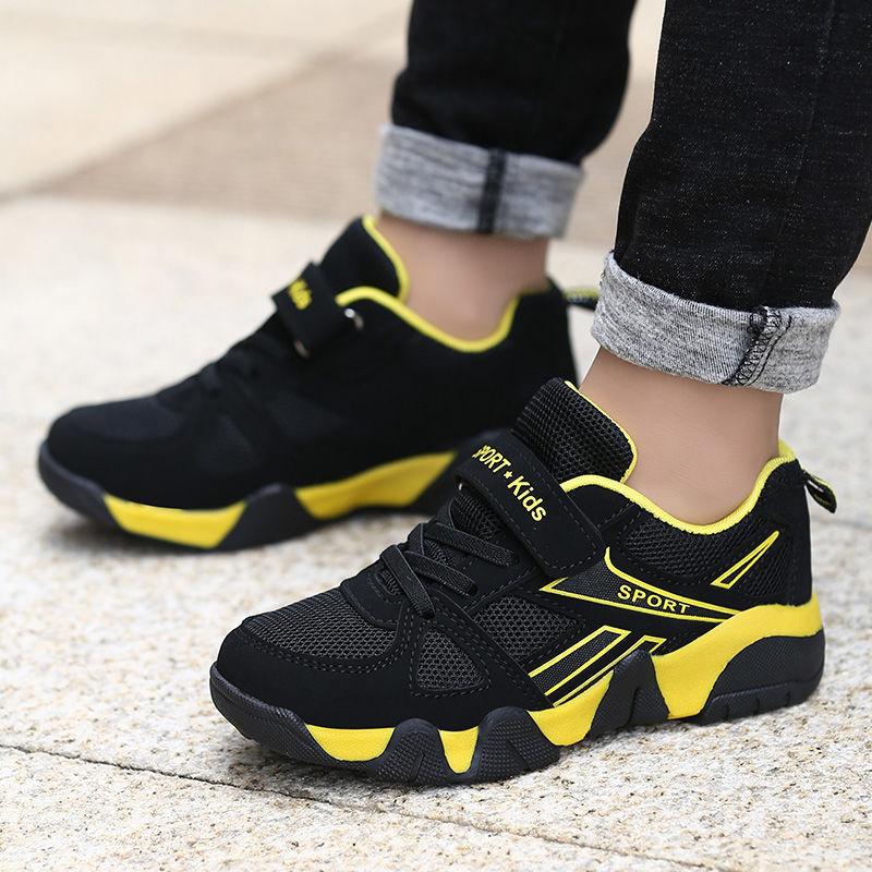 Shoes Children's Shoes Boys' Sneakers Leather Mesh Boys' Shoes Middle and Older Children's Students Casual Shoes Shoes