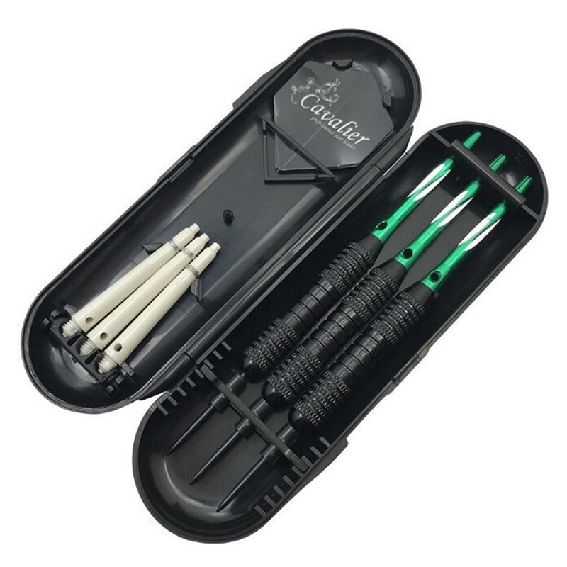 1X Black Plastic Dart Storage Case Lightweight Darts Box For Dart Collection
