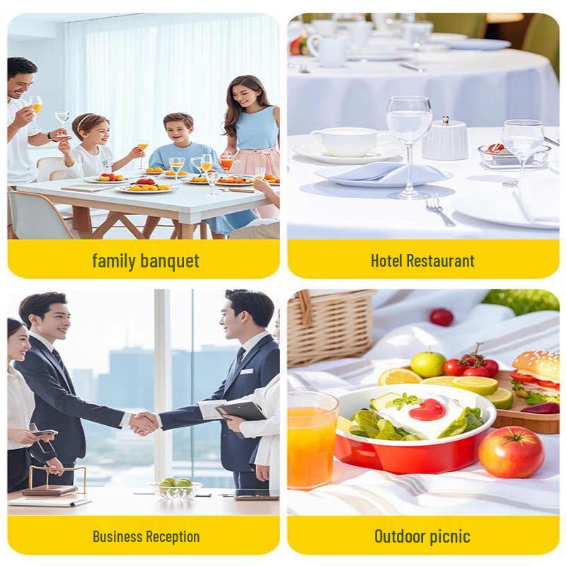 200ml Disposable Hard Plastic Cups (50-Pack)