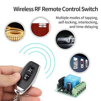 DC12V Universal Remote Control Switch RF433Mhz 10A Relay Receiver Module Transmitter ON OFF Remote Control For Garage Door Lock