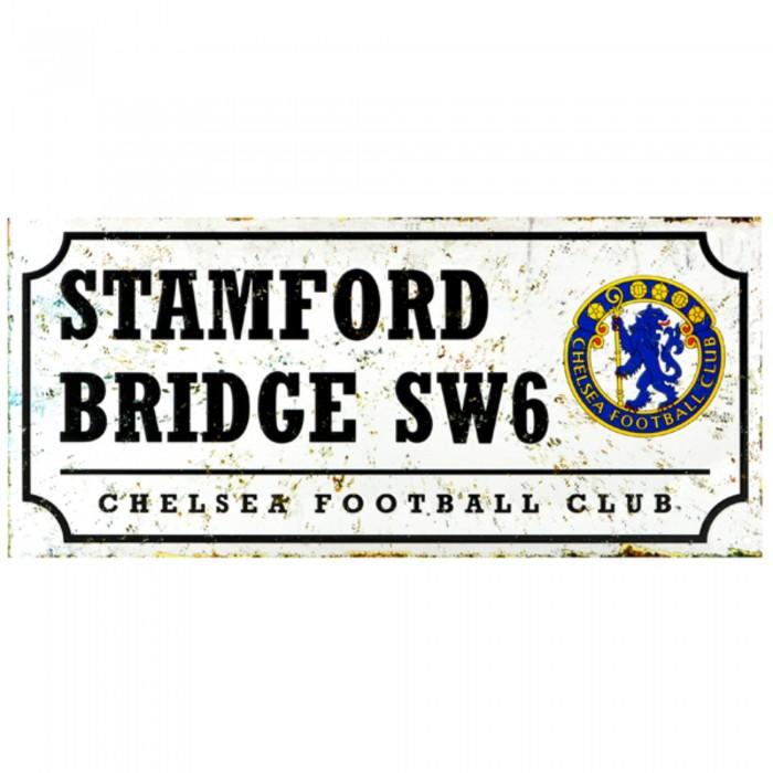 Chelsea FC Retro Football Street Sign
