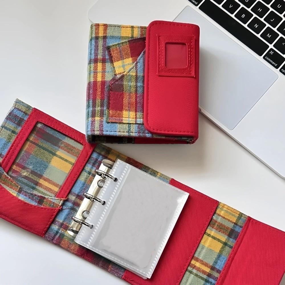 Loseblatt-Fotoalbum Stoff-Foto-Sammler-Ordner Kreatives Fotokarten-Sammelbuch Karten