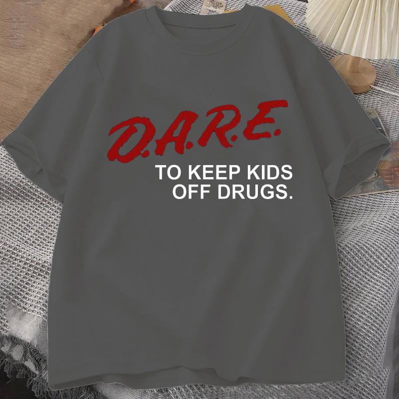 Dare Shirt Retro Dare Shirt 90s Vintage Style Dare T Shirt Crew Neck Short Sleeve Tshirt Summer Unisexs Tshirt