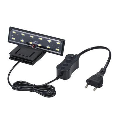 AC220V 6W 12 LED Luz de aquário Lâmpada de jarra de peixe Luz branca Luz de aquário portátil