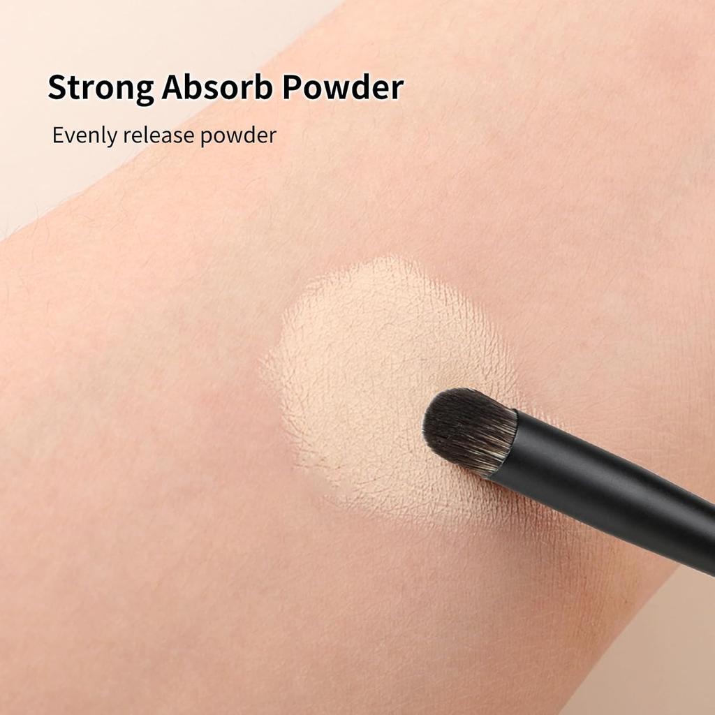 MSQ Concealer Brush Concealer Makeup Brush Under Eye Mini Small Makeup Foundation Brushes for Concealer Powder Liquid Makeup (Black)