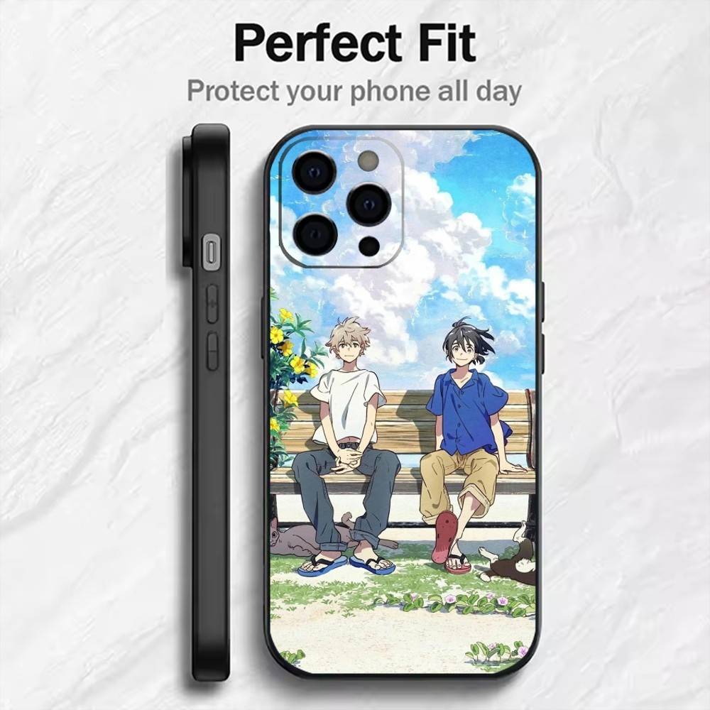 

Shun and Mio S-Stranger by the Shore Phone Case For iPhone17,16,15,14,13,12 Plus,Max Soft Silicone Black Cover iPhone11PROMAX