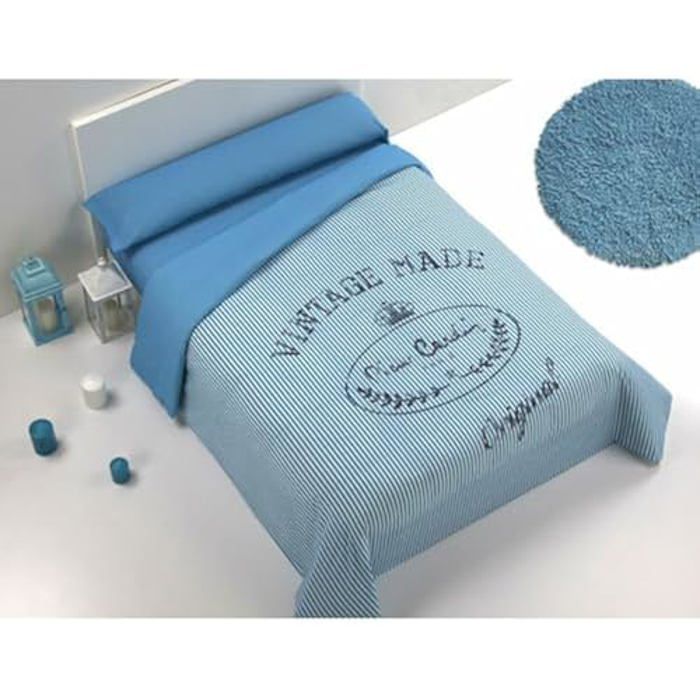 

Bedding set - Hosteline - 3 pieces - Blue - 135 x 200 cm - Machine washable чистий