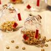 Clear Glass Piggy Bank Cute Cat Shaped Money Jar Saving Storage Container Collectible Sculpture for Living Room Office Decor