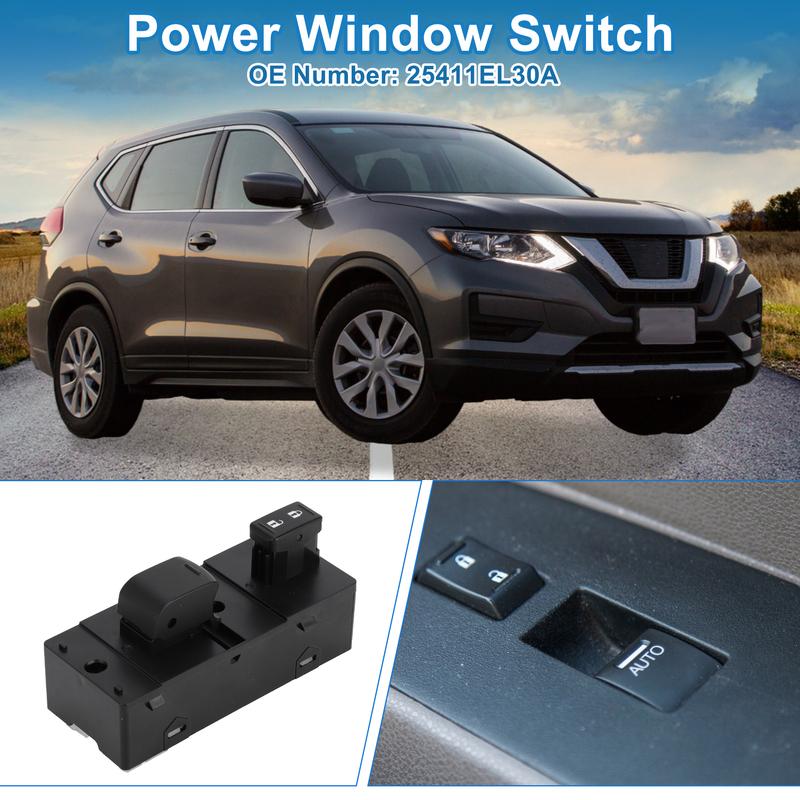 X Autohaux Front Side Power Window Switch for Nissan Rogue Versa No.25411EL30A