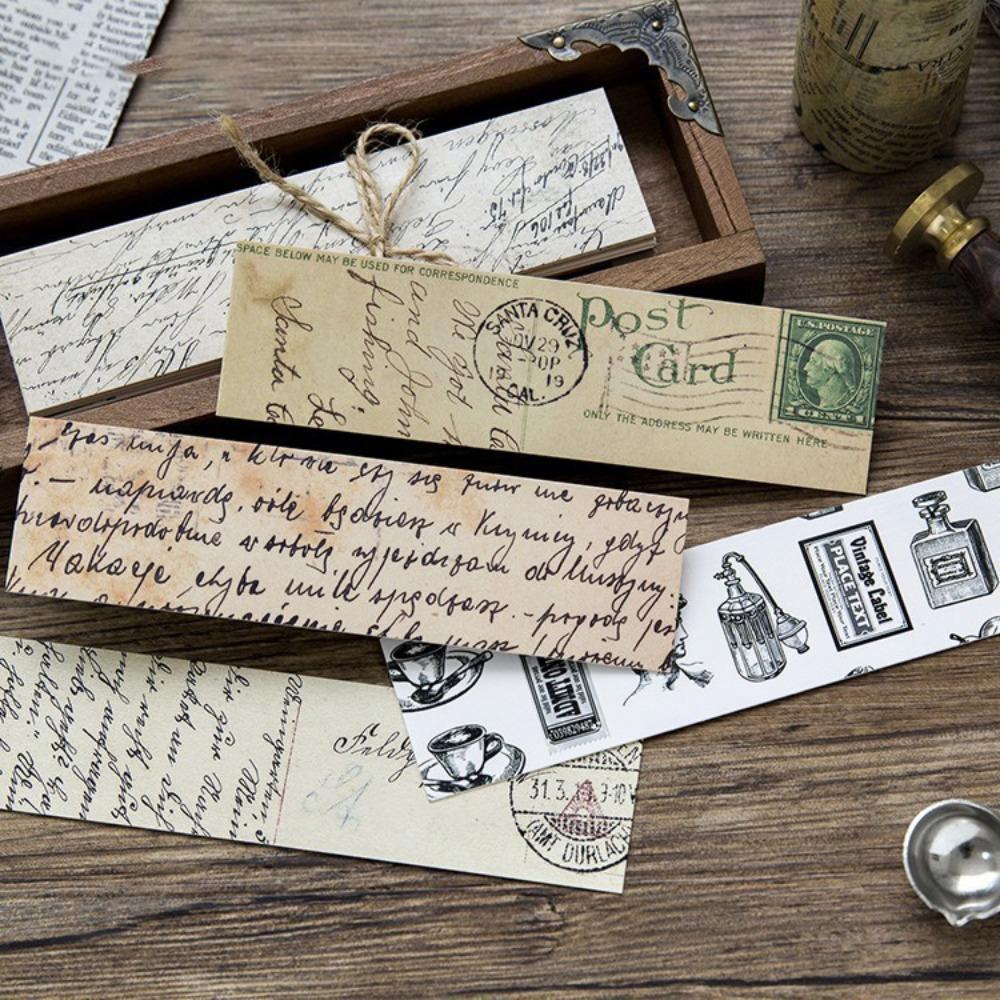 

30pcs Ins Literary Scenery Retro Set Paper Bookmark Set Series Bookmarks