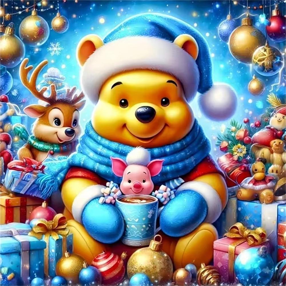 Disney Winnie The Pooh 5D Diamond Painting Full of Diamonds Handmade DIY Cartoon Decorative Painting Diamond Sticker Kit