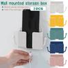 (Nikita) Wall Mount Phone Holder Mobile Phone Storage Box WallMounted Storage Box PunchFree Storage Rack
