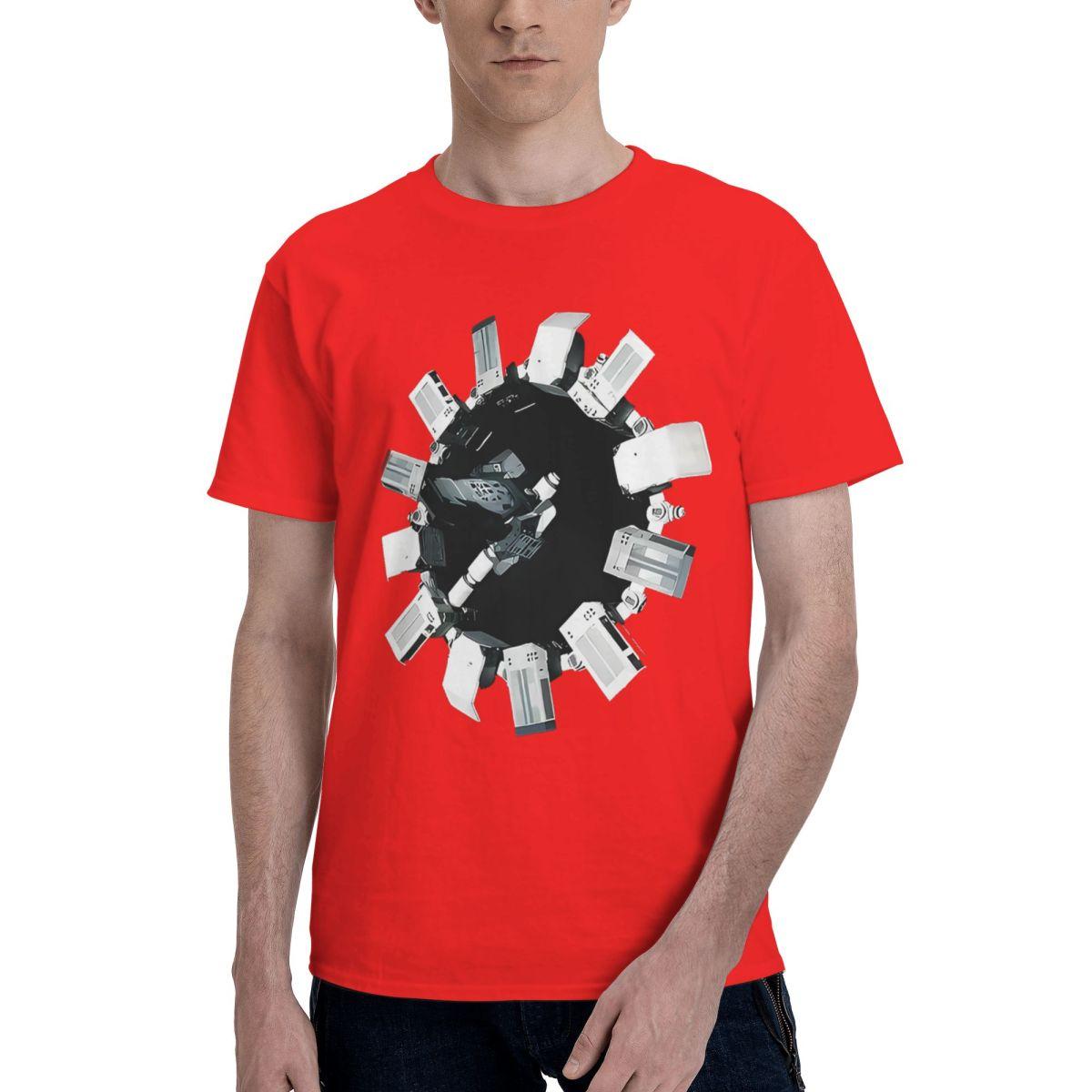 Interstellar Movie Starship 100 Cotton Casual Breathable Confortable Shirt Funny TShirt For Men Funny Gift S