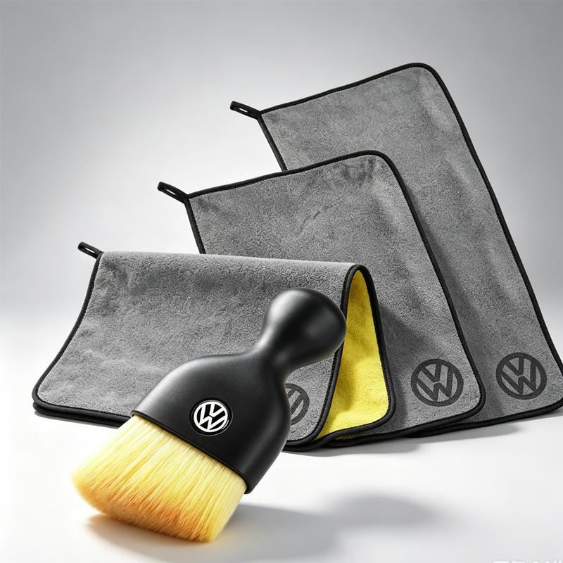 hub cap Car Wash Microfiber Towel Auto Cleaning Tool Soft Brush Drying Rag Cloth For VW Golf Jetta Scirocco Touran Polo Beetle