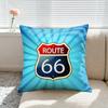 Pillow Covers Decorative Sofa Cushions Covers Vintage Home Decor Items 1Pc Cushion Cover Retro Highway Route 66 Room Decorating