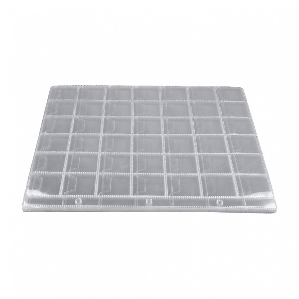 Coin Collection Storage 10 Clear Plastic Wallet Sheets 42 Pocket Holders