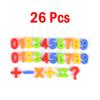 26pcs Magnetic Letter Numbers Alphabet Fridge Magnets Colorful ABC 123 Educational Kids Learning Spelling Counting Education Toy
