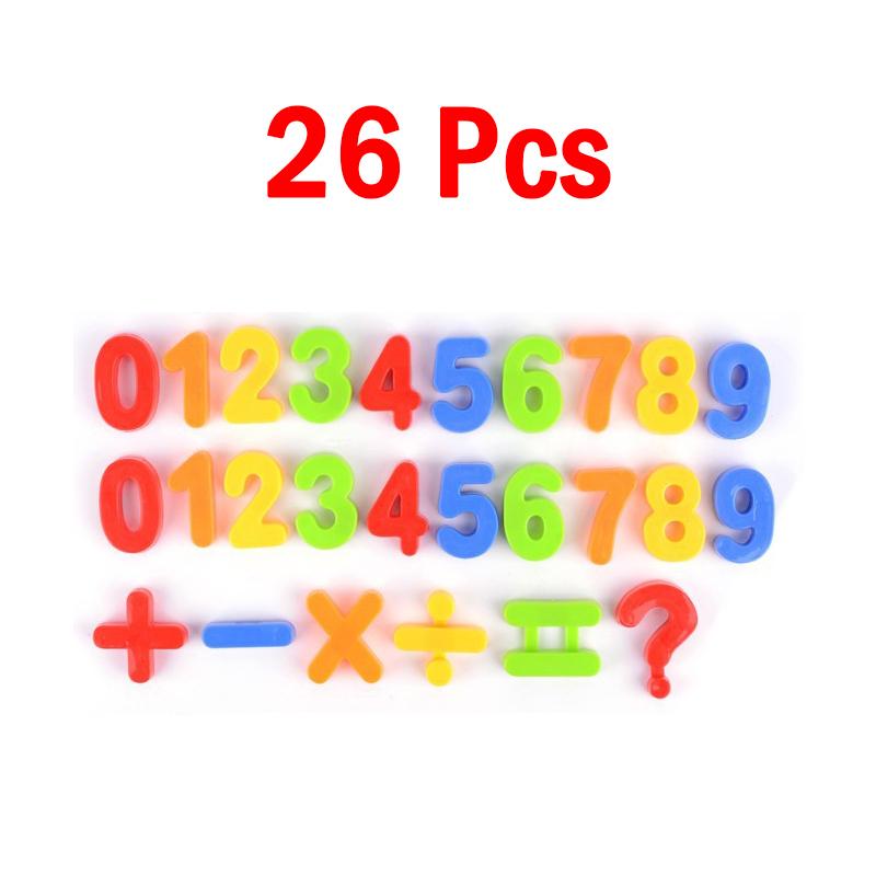 26pcs Magnetic Letter Numbers Alphabet Fridge Magnets Colorful ABC 123 Educational Kids Learning Spelling Counting Education Toy